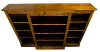 Oak Breakfront Open Bookcase with Adjustable Shelves (5 of 6) Oak Breakfront Open Bookcase with Adjustable Shelves (5 of 6)