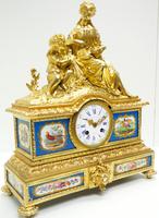 Antique 8 Day Ormolu Mantel Clock Sevres Mother & Child French Mantle Clock (16 of 16) Antique 8 Day Ormolu Mantel Clock Sevres Mother & Child French Mantle Clock (16 of 16)