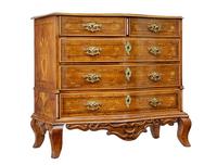 Early 19th Century Swedish Baroque Oak Inlaid Chest of Drawers (1 of 11)