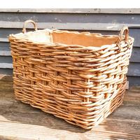 Large Wicker Log Basket on Wheels (4 of 6) Large Wicker Log Basket on Wheels (4 of 6)