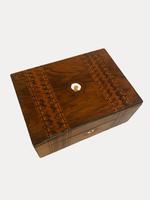 Antique Victorian Burr Walnut Tunbridge Ware Inlaid Work Box (8 of 8) Antique Victorian Burr Walnut Tunbridge Ware Inlaid Work Box (8 of 8)
