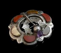 Antique Scottish silver and agate brooch, Amethyst thistle (5 of 10) Antique Scottish silver and agate brooch, Amethyst thistle (5 of 10)
