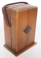 Antique Travelling Miniature Carriage Clock - Original Leather Case Made of Gilt Metal with Enamel Dial Mantel Clock (12 of 12) Antique Travelling Miniature Carriage Clock - Original Leather Case Made of Gilt Metal with Enamel Dial Mantel Clock (12 of 12)