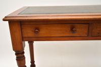 Antique Victorian Walnut Leather Top Writing Table / Desk (3 of 10) Antique Victorian Walnut Leather Top Writing Table / Desk (3 of 10)