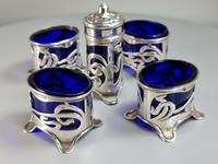 Stunning Levi & Salaman HM Silver Art Nouveau 5 x Piece Cruet c.1902 (3 of 10) Stunning Levi & Salaman HM Silver Art Nouveau 5 x Piece Cruet c.1902 (3 of 10)