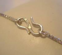 Vintage Silver Necklace 1970s Box Link Unusual Shepherds Hook Clasp (7 of 8) Vintage Silver Necklace 1970s Box Link Unusual Shepherds Hook Clasp (7 of 8)