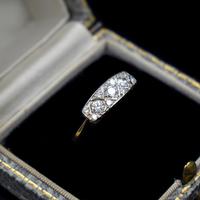 Antique Diamond 11 Stone 18ct 18K Yellow Gold & Platinum Ring (10 of 10) Antique Diamond 11 Stone 18ct 18K Yellow Gold & Platinum Ring (10 of 10)