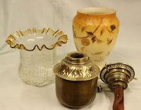 Antique Victorian Satin Glass Vase Lamp (4 of 8) Antique Victorian Satin Glass Vase Lamp (4 of 8)