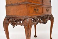 Antique Queen Anne Style Burr Walnut Cocktail Cabinet (10 of 11) Antique Queen Anne Style Burr Walnut Cocktail Cabinet (10 of 11)
