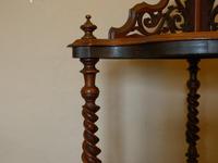 A Victorian figured walnut corner whatnot (2 of 5) A Victorian figured walnut corner whatnot (2 of 5)