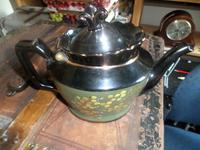Jackfield Tea Pot. Clean--possibly a Cabinet item and not used. Nicely Decorated. (4 of 5) Jackfield Tea Pot. Clean--possibly a Cabinet item and not used. Nicely Decorated. (4 of 5)
