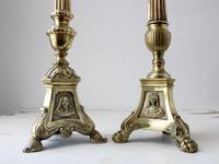 Near Pair of 19th Century Altar Candlesticks (5 of 5) Near Pair of 19th Century Altar Candlesticks (5 of 5)