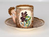 Zsolnay Pecs Hungarian Hand Painted Floral Cabinet Cup & Saucer c.1890 (16 of 16) Zsolnay Pecs Hungarian Hand Painted Floral Cabinet Cup & Saucer c.1890 (16 of 16)