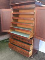 1880's Handsome Mahogany Linen Press with Slides (2 of 5) 1880's Handsome Mahogany Linen Press with Slides (2 of 5)