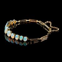 Antique Victorian Opal Bracelet 15ct Gold c.1900 (7 of 8) Antique Victorian Opal Bracelet 15ct Gold c.1900 (7 of 8)