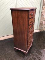 Antique Slim Mahogany Serpentine Chest of Drawers (6 of 8) Antique Slim Mahogany Serpentine Chest of Drawers (6 of 8)