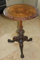 Antique 19th Century Mahogany & Burr Maple Marquetry Veneer Side Table (12 of 14) Antique 19th Century Mahogany & Burr Maple Marquetry Veneer Side Table (12 of 14)
