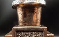 Early 20th Century Tibetan / Chinese Copper & White Metal Oil Pot (9 of 10) Early 20th Century Tibetan / Chinese Copper & White Metal Oil Pot (9 of 10)