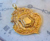 Antique Pocket Watch Chain Fob 1890s Victorian 18ct Gold Filled Large Shield Fob (2 of 6) Antique Pocket Watch Chain Fob 1890s Victorian 18ct Gold Filled Large Shield Fob (2 of 6)