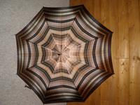 Antique Kendall 18ct GP Umbrella - Check Nylon Canopy With Whangee Bamboo Handle (8 of 11) Antique Kendall 18ct GP Umbrella - Check Nylon Canopy With Whangee Bamboo Handle (8 of 11)