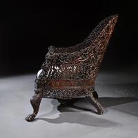 Exceptional 19th Century Anglo Indian Carved Teak Armchair (9 of 9) Exceptional 19th Century Anglo Indian Carved Teak Armchair (9 of 9)