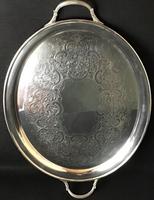 Cased Silver Plated George VI Oval Butlers Tray (3 of 3) Cased Silver Plated George VI Oval Butlers Tray (3 of 3)