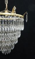 Italian Art Deco Five Tier Crystal Glass Chandelier, 1930s (4 of 7) Italian Art Deco Five Tier Crystal Glass Chandelier, 1930s (4 of 7)
