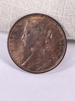 Victorian Bronze Young Head 1880 Penny (3 of 3) Victorian Bronze Young Head 1880 Penny (3 of 3)