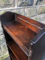 Antique Slim Oak Open Bookcase (6 of 7) Antique Slim Oak Open Bookcase (6 of 7)