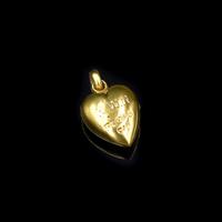 Antique Diamond Star 15ct 15K Yellow Gold Heart Pendant Charm (5 of 9) Antique Diamond Star 15ct 15K Yellow Gold Heart Pendant Charm (5 of 9)
