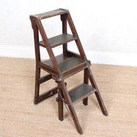Oak Metamorphic Library Chair Ladder Steps Arts Crafts (9 of 12) Oak Metamorphic Library Chair Ladder Steps Arts Crafts (9 of 12)