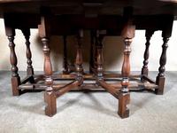 Large Oak Drop Leaf Table, Gate Leg Table, Dining Table - Seats Eight Persons (9 of 9) Large Oak Drop Leaf Table, Gate Leg Table, Dining Table - Seats Eight Persons (9 of 9)