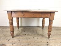 Antique Pine Farmhouse Kitchen Table with Oak Top (9 of 9) Antique Pine Farmhouse Kitchen Table with Oak Top (9 of 9)