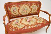 Antique French Needlepoint Salon Two Seater Sofa (11 of 12) Antique French Needlepoint Salon Two Seater Sofa (11 of 12)