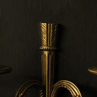 French Pair of Gilded Brass Antique Wall Lights (6 of 8) French Pair of Gilded Brass Antique Wall Lights (6 of 8)