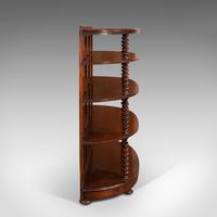 Antique Whatnot Bookshelf, English, Mahogany, Demi-lune, Bookcase, Victorian (4 of 12) Antique Whatnot Bookshelf, English, Mahogany, Demi-lune, Bookcase, Victorian (4 of 12)
