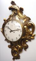 Impressive French Carved Cartel Wall Clock 8 Day Movement Scrolling leaf design 84cm High (6 of 13) Impressive French Carved Cartel Wall Clock 8 Day Movement Scrolling leaf design 84cm High (6 of 13)