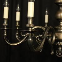French Silver Plated 8 Light Mid 20th Century Chandelier (3 of 10) French Silver Plated 8 Light Mid 20th Century Chandelier (3 of 10)