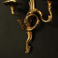 French Set of 4 Gilded Opposing Twin Arm Wall Lights (5 of 9) French Set of 4 Gilded Opposing Twin Arm Wall Lights (5 of 9)