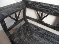 A Funkily Painted Black & Grey Antique/Old Pine Kitchen/Hall Box Settle / Bench (7 of 10) A Funkily Painted Black & Grey Antique/Old Pine Kitchen/Hall Box Settle / Bench (7 of 10)
