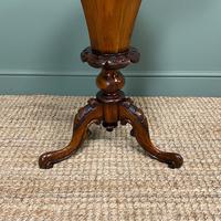 Fine Quality Victorian Figured Walnut Antique Work Box (4 of 9) Fine Quality Victorian Figured Walnut Antique Work Box (4 of 9)