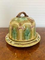 Large Antique Quality Majolica Cheese Dish (4 of 4) Large Antique Quality Majolica Cheese Dish (4 of 4)