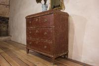 18th Century Gustavian Original Painted Commode - Red (10 of 15) 18th Century Gustavian Original Painted Commode - Red (10 of 15)