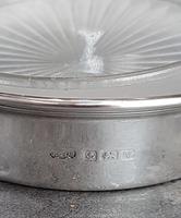 Sterling Silver & Frosted Glass Butter Dish (3 of 4) Sterling Silver & Frosted Glass Butter Dish (3 of 4)