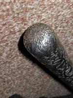 Vintage Indian Silver Black Canopy Umbrella With Bold Hindu God Themed Handle (5 of 11) Vintage Indian Silver Black Canopy Umbrella With Bold Hindu God Themed Handle (5 of 11)