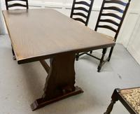 Oak Refectory Table with Set of 4 Chairs (6 of 8) Oak Refectory Table with Set of 4 Chairs (6 of 8)