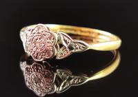 Antique Diamond Flower Ring, 18ct Gold & Platinum (7 of 11) Antique Diamond Flower Ring, 18ct Gold & Platinum (7 of 11)