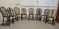 Collection of 8 Beech & Elm Country Windsor Chairs (11 of 12) Collection of 8 Beech & Elm Country Windsor Chairs (11 of 12)