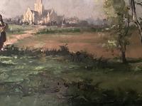 Gudrun Sibbons 1925- Oil on Board. Countryside Walk (2 of 6) Gudrun Sibbons 1925- Oil on Board. Countryside Walk (2 of 6)