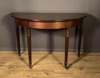 Regency mahogany Demi lune console table (3 of 8) Regency mahogany Demi lune console table (3 of 8)